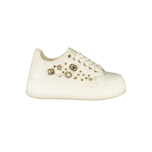 Laura Biagiotti Bianco Polyurethane Women Sneaker