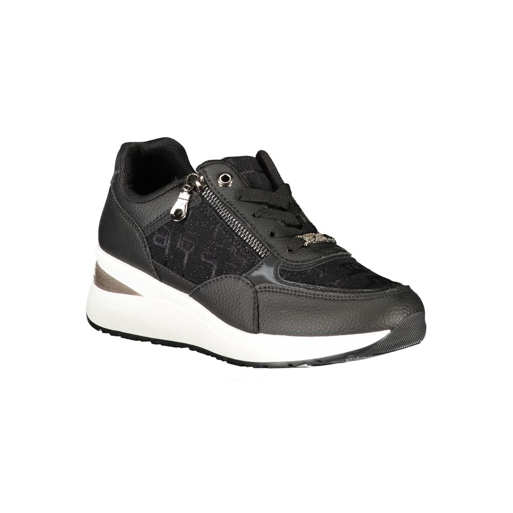Laura Biagiotti Black Polyester Sneakers