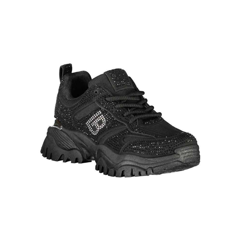 Laura Biagiotti Black Polyester Sneakers