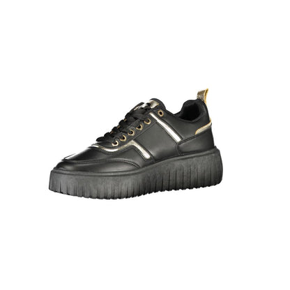 Laura Biagiotti Black Polyester Sneakers