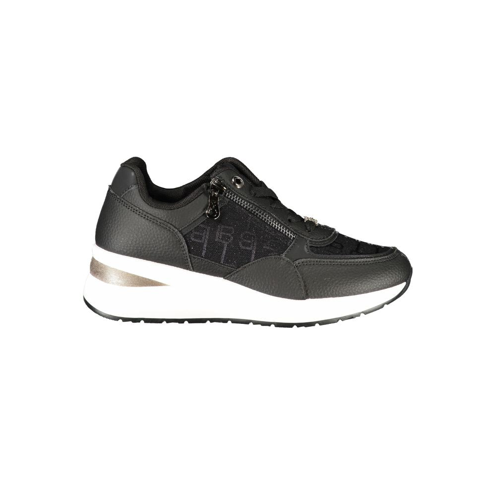 Laura Biagiotti Black Polyester Sneakers
