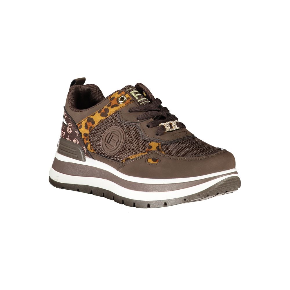 Laura Biagiotti Brown Polyester Sneakers