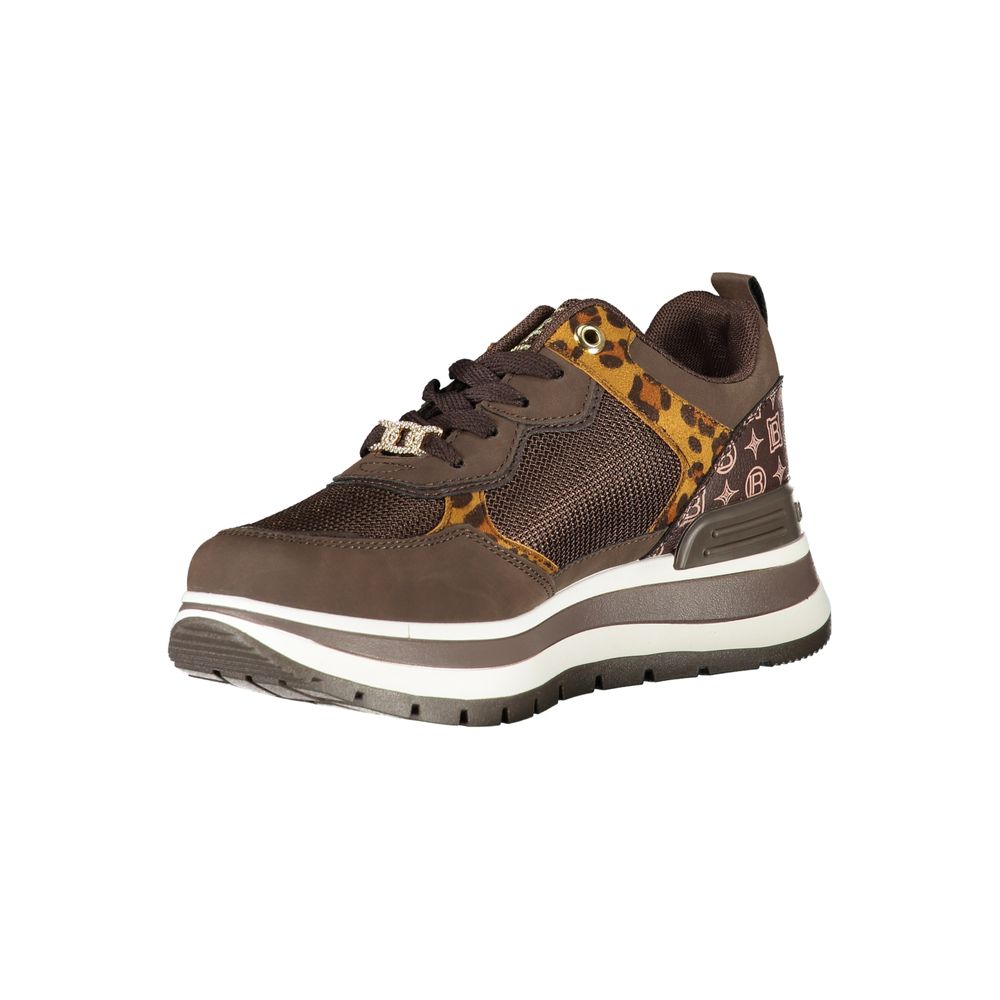 Laura Biagiotti Brown Polyester Sneakers