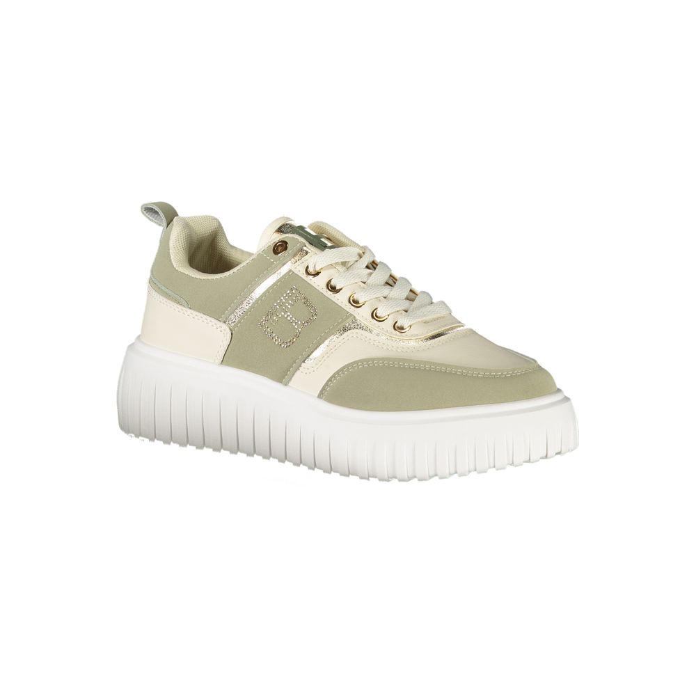 Laura Biagiotti Green Polyester Sneakers
