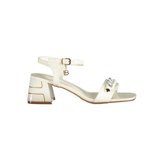 Laura Biagiotti White Polyurethane Women's Sandal