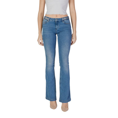 Liu Jo Light Blue Cotton Bootcut Jean