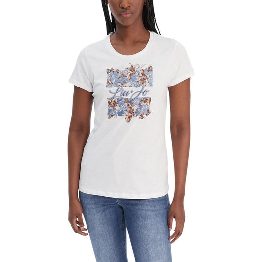 Liu Jo White Cotton T-Shirt