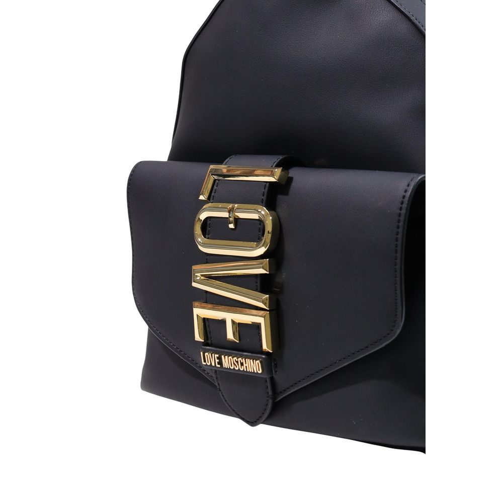 Love Moschino Black Polyethylene Backpack