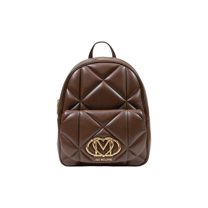 Love Moschino Brown Polyethylene Backpack