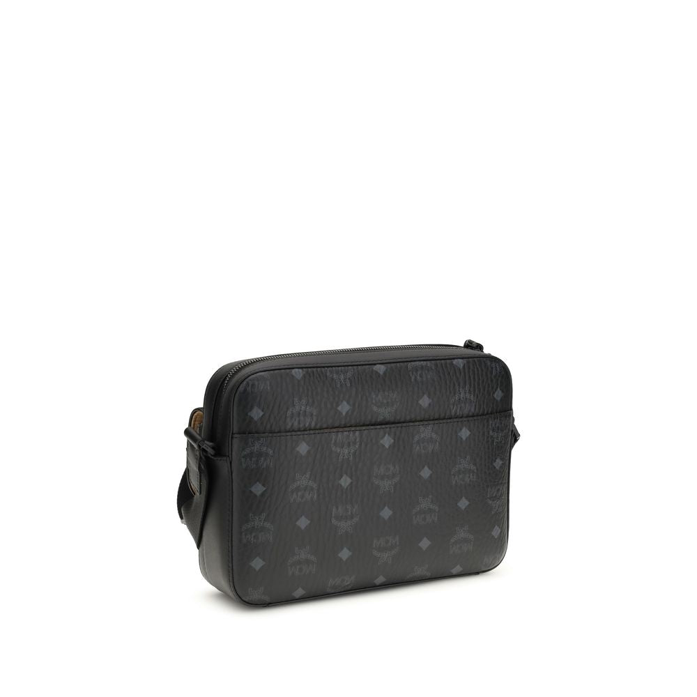 MCM Black Fabric Shoulder Bag
