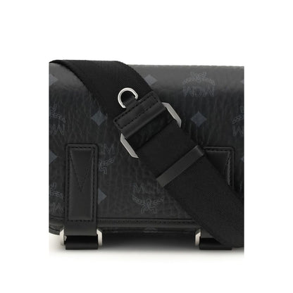 MCM Black Fabric Shoulder Bag