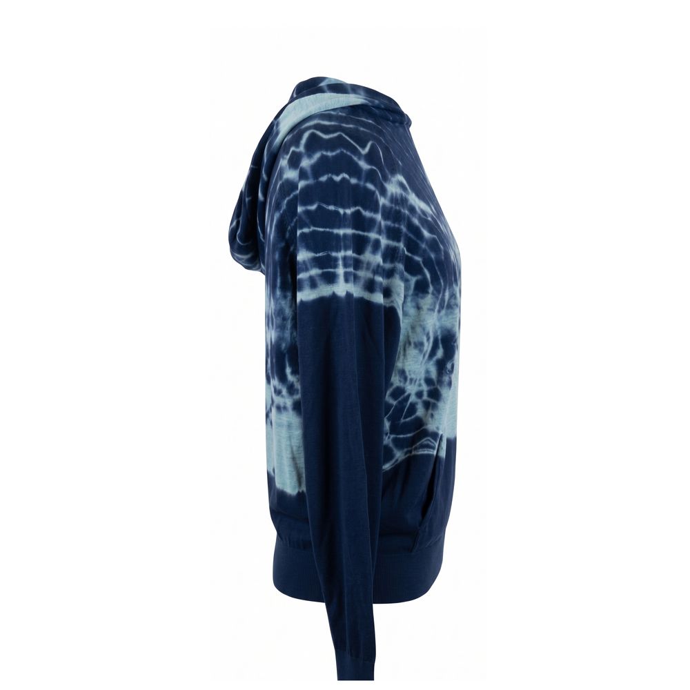 Malo Blue Cotton Women Sweatshirt