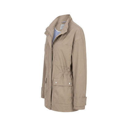 Malo Brown Cotton Women Jacket