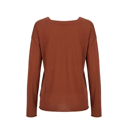 Malo Brown Cotton Women's Sweater