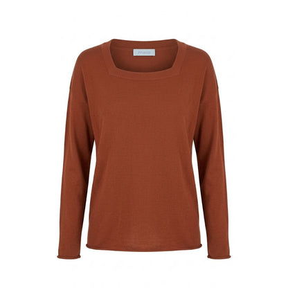 Malo Brown Cotton Women's Sweater