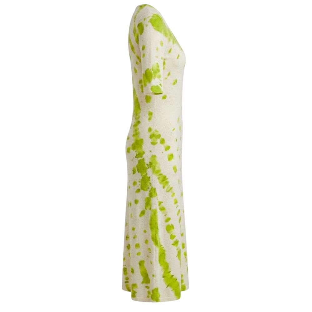Malo Green Cotton Women Dress