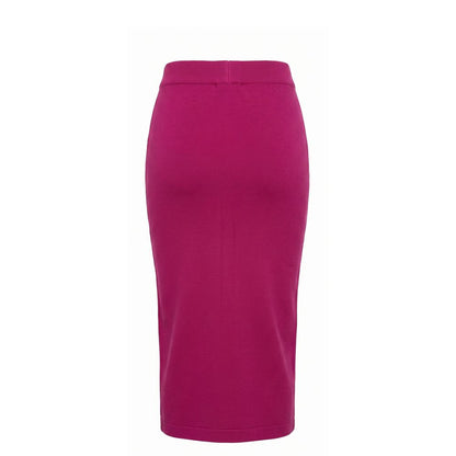 Malo Purple Cotton Women Skirt