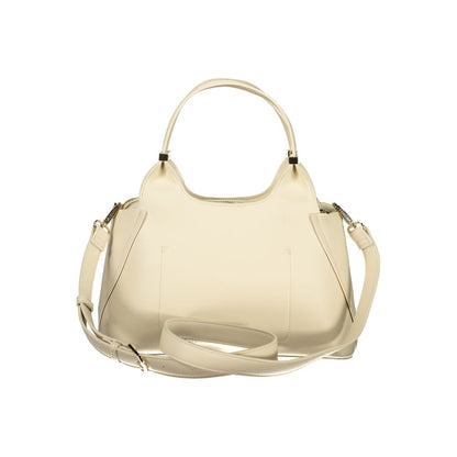 Mario Valentino Beige Polyurethane Women Handbag