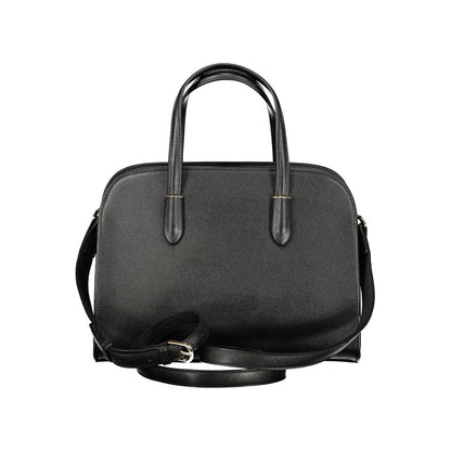 Mario Valentino Black Polyurethane Women Handbag