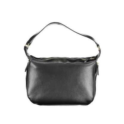 Mario Valentino Black Polyurethane Women's Shoulder Bag