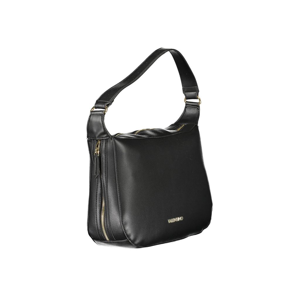 Mario Valentino Black Polyurethane Women's Shoulder Bag