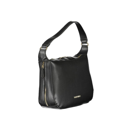 Mario Valentino Black Polyurethane Women's Shoulder Bag