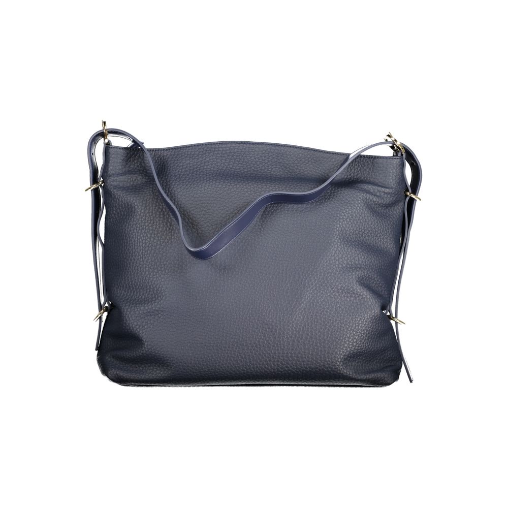 Mario Valentino Blue Poliuretano Women's Bag with Shoulder Handle