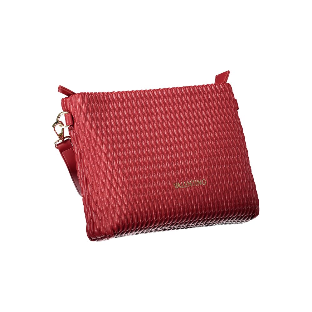 Mario Valentino Red Polyurethane Women's Clutch Bag