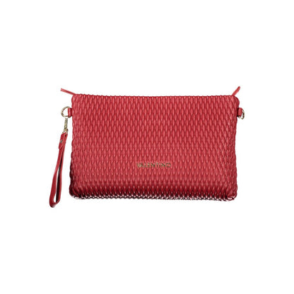 Mario Valentino Red Polyurethane Women's Clutch Bag