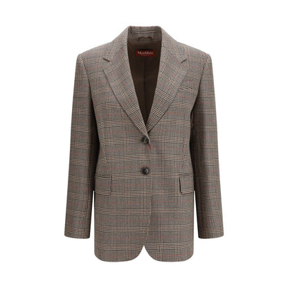Max Mara Brown Wool Oves Aries Blazer