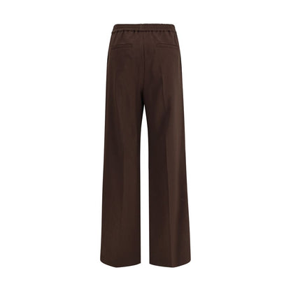 Max Mara Gray Polyester Casual Pants