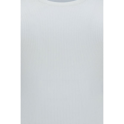 Max Mara White Viscose Tank Tops