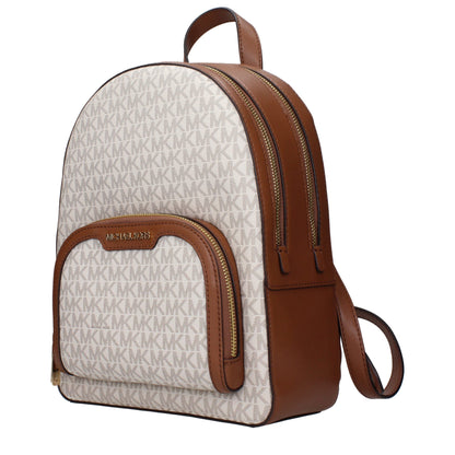 Michael Kors Beige Fabric Backpacks