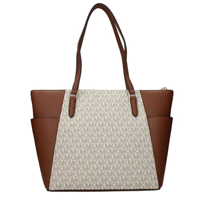 Michael Kors Beige Leather Shoulder Bag