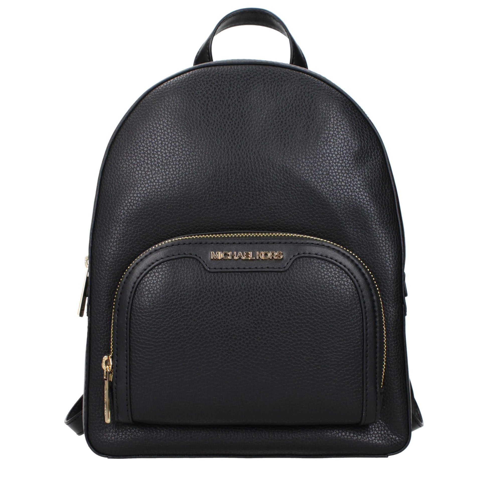 Michael Kors Black Leather Backpacks