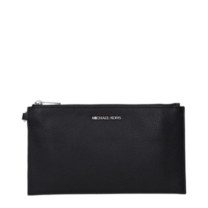 Michael Kors Black Leather Clutch Bag
