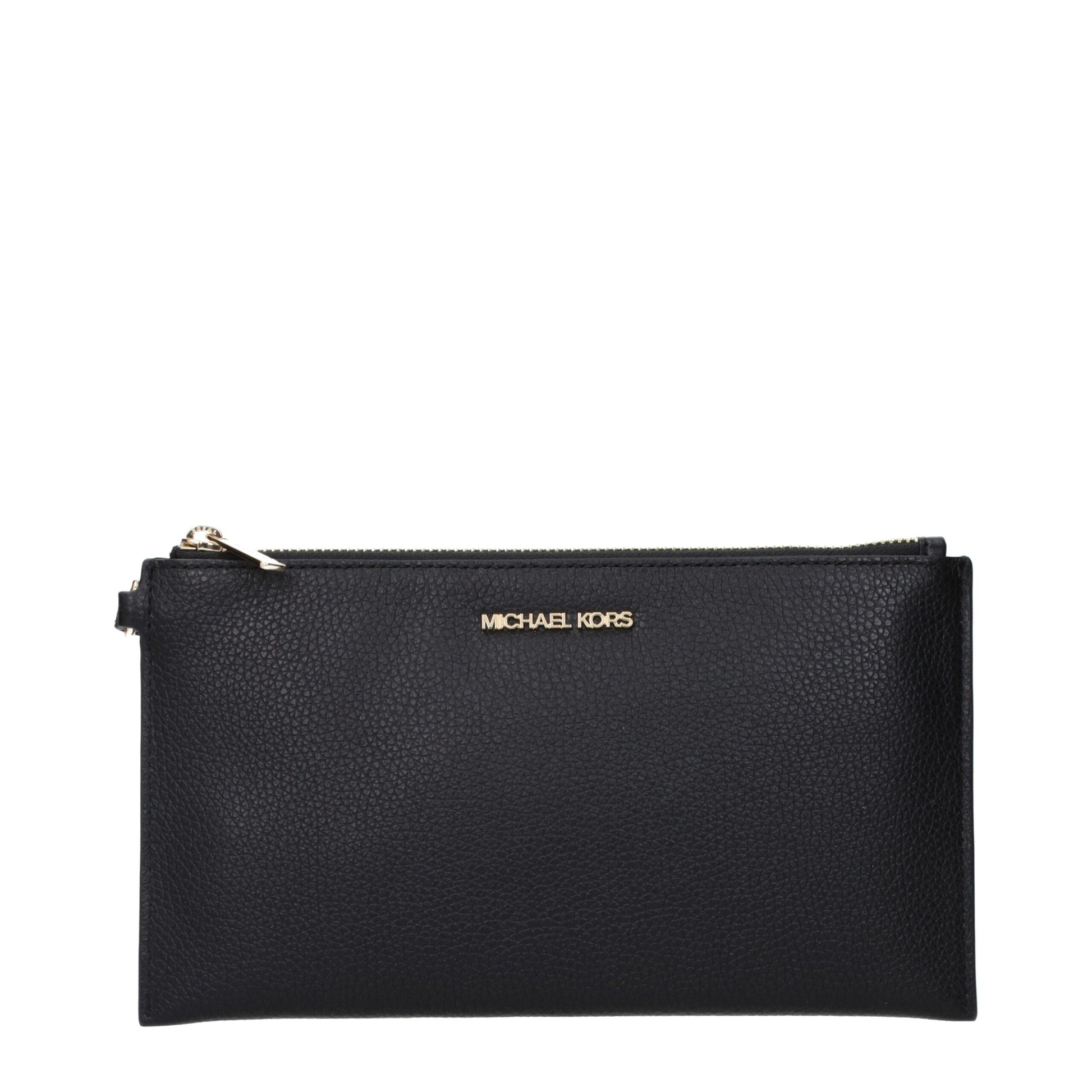 Michael Kors Black Leather Clutch Bags