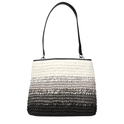 Michael Kors Black Raffia Shoulder Bags