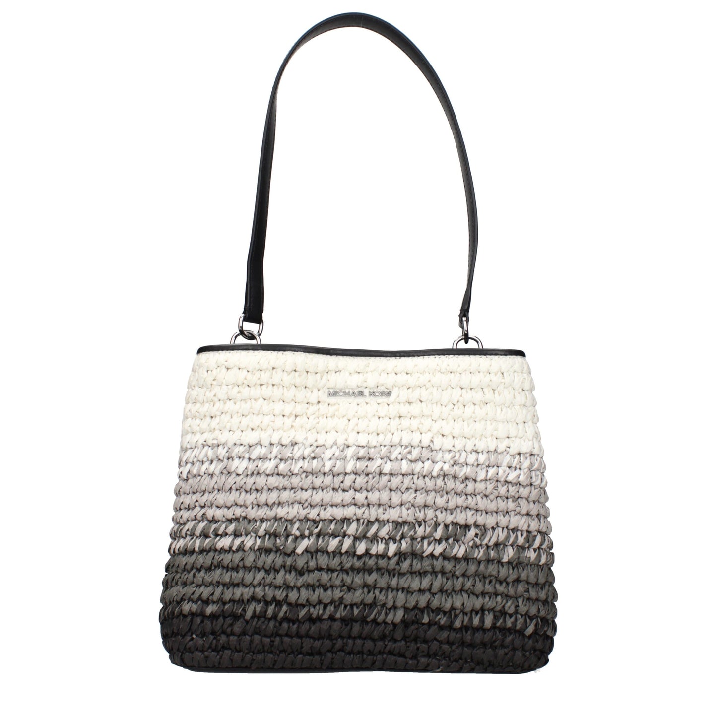 Michael Kors Black Raffia Shoulder Bags