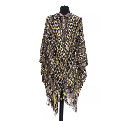 Missoni Multicolor Wool Women Poncho