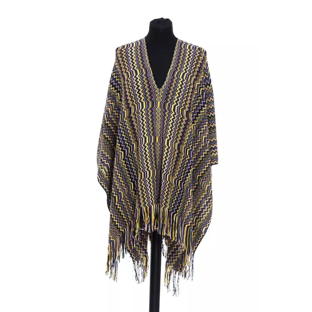 Missoni Multicolor Wool Women Poncho