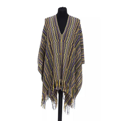 Missoni Multicolor Wool Women Poncho