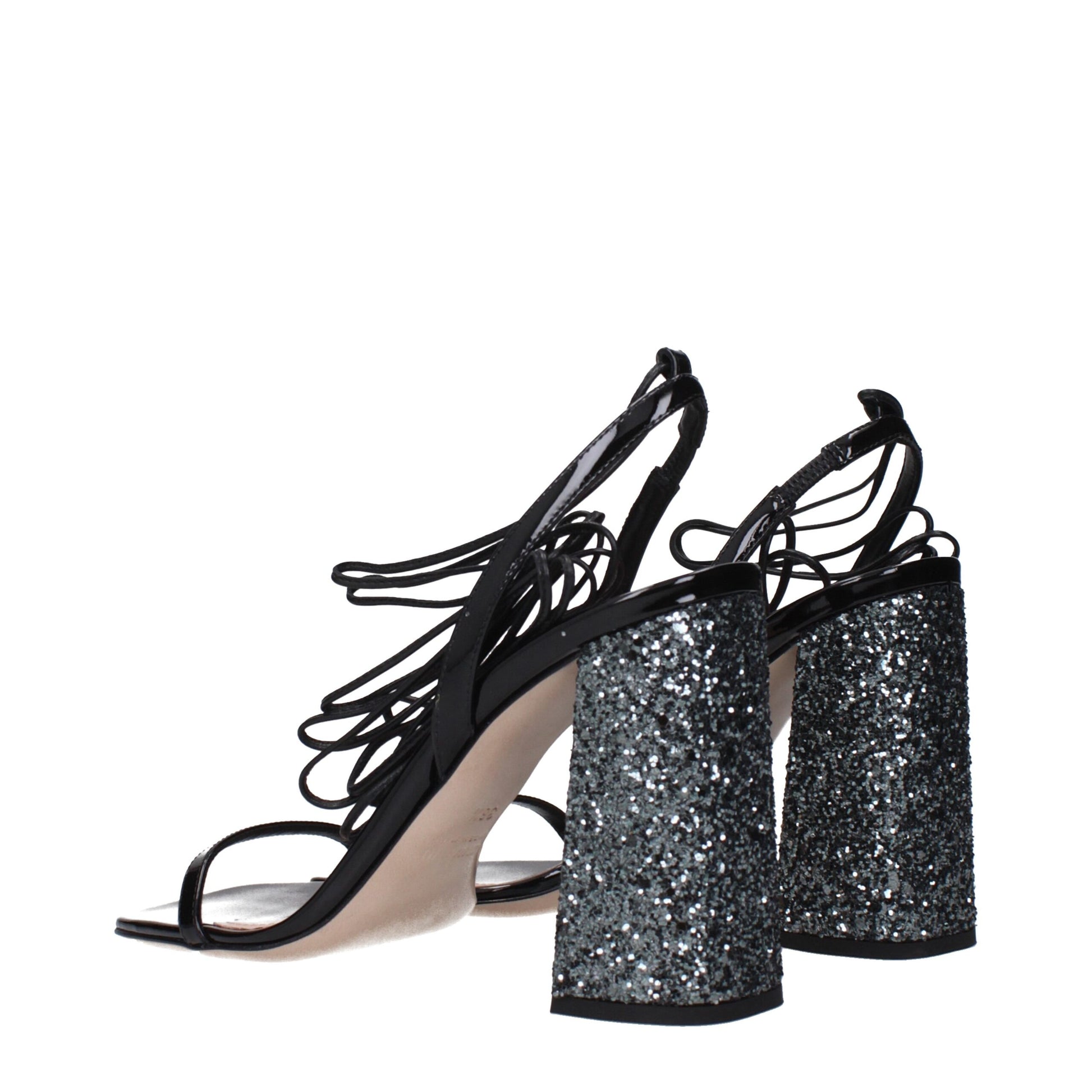 Miu Miu Black Leather Platforms