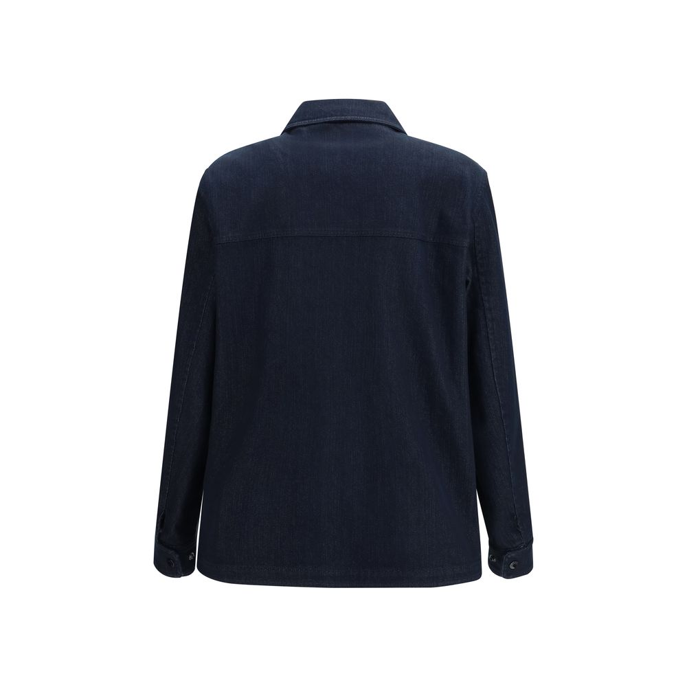 Moncler Blue Cotton Denim Jacket