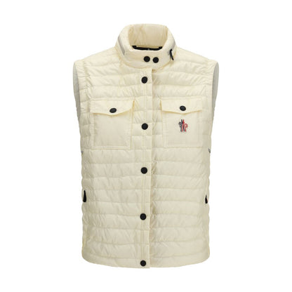 Moncler Grenoble Beige Polyamide Sleeveless Jacket