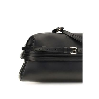 Moschino Black Goatskin Shoulder Bag