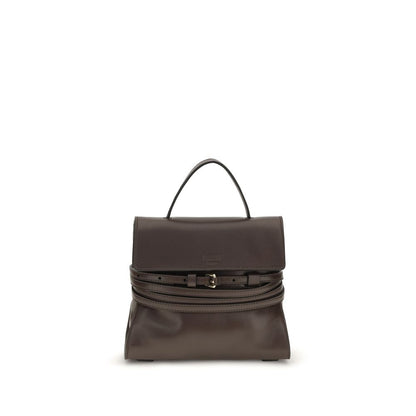 Moschino Brown Goatskin Shoulder Bag