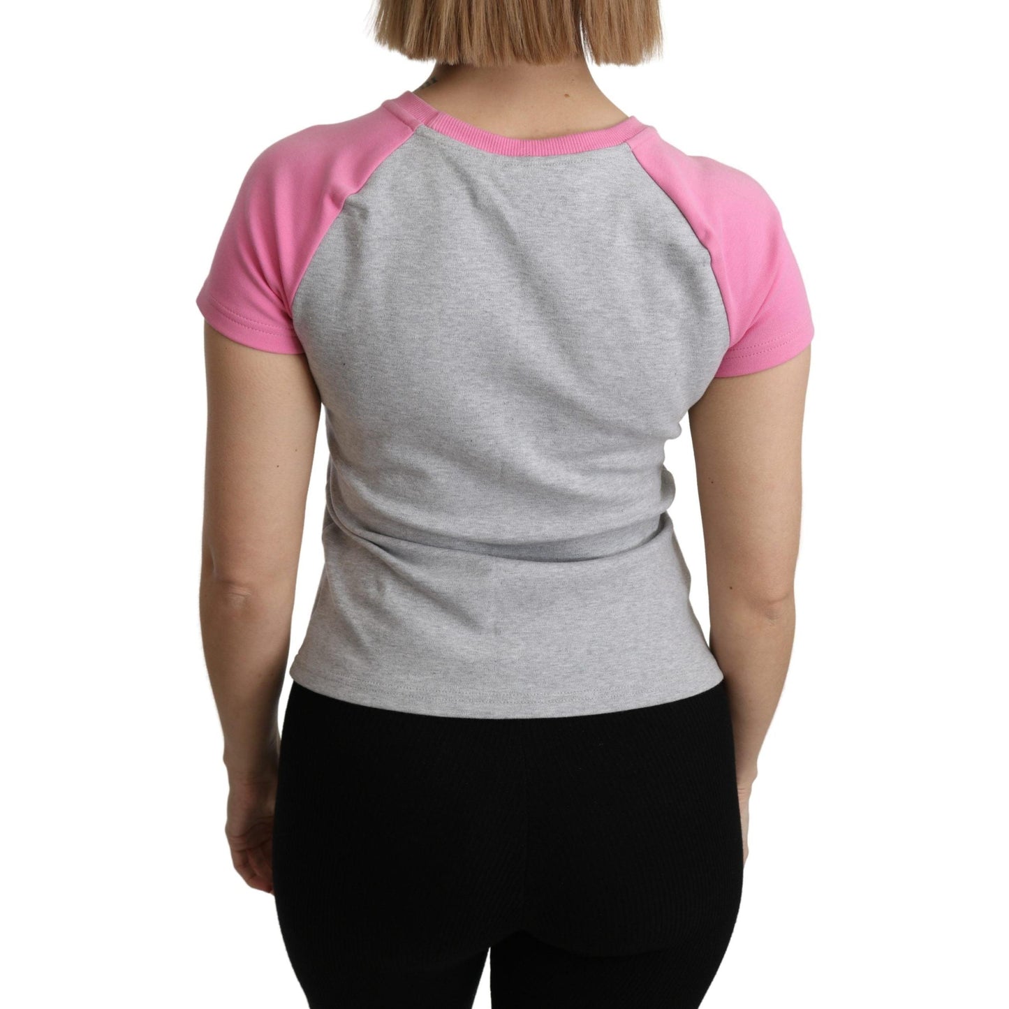 Moschino Gray and pink Cotton T-shirt My Little Pony Top
