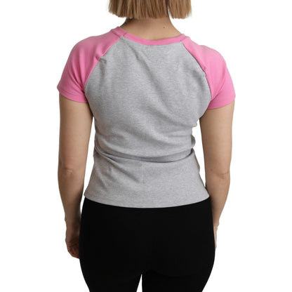 Moschino Gray and pink Cotton T-shirt My Little Pony Top