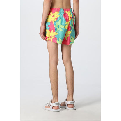 Moschino Multicolor Polyester Swim Shorts
